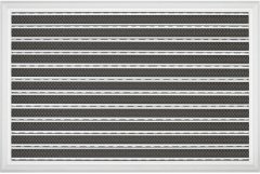 62x90cm POWER MAT - Fırça Fitilli Alüminyum Paspas Siyah