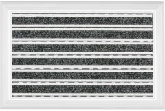 38x60cm POWER MAT - Halı Fitilli Alüminyum Paspas Kırmızı