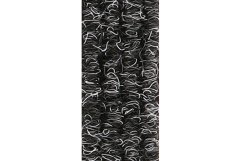 38x60cm POWER MAT - Halı Fitilli Alüminyum Paspas Siyah