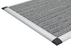 42x60cm ELEGANT MAT - Halı Fitilli Alüminyum Paspas Gri