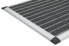 42x60cm ELEGANT MAT - Halı Fitilli Alüminyum Paspas Siyah