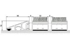 60x90cm ULTRA MAT - Koko Fitilli Alüminyum Paspas