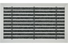 40x60cm ULTRA MAT - Halı Fitilli Alüminyum Paspas Gri