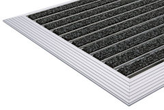 40x60cm ULTRA MAT - Halı Fitilli Alüminyum Paspas Kırmızı