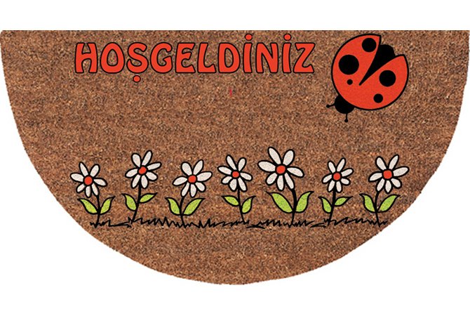 40x75cm Flok Desenli Koko Paspas